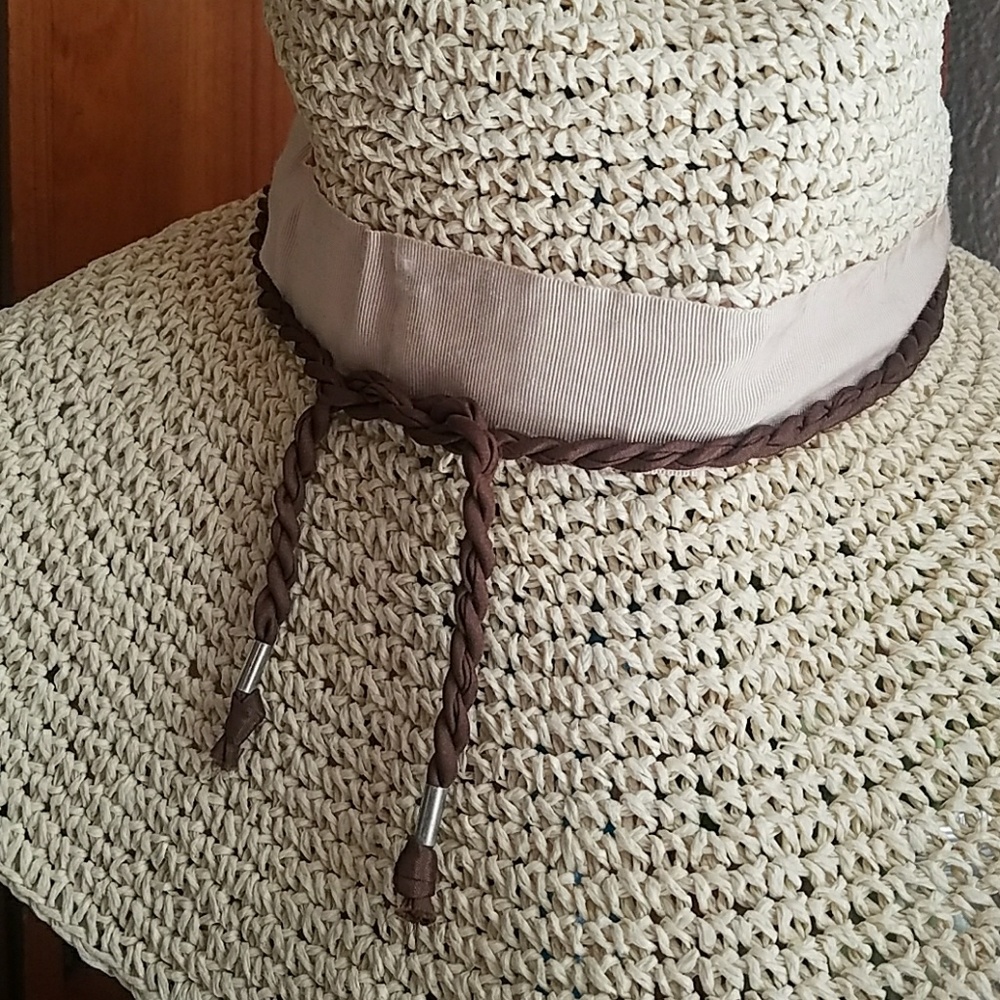 Hat Attack Straw Floppy Hat - image 2